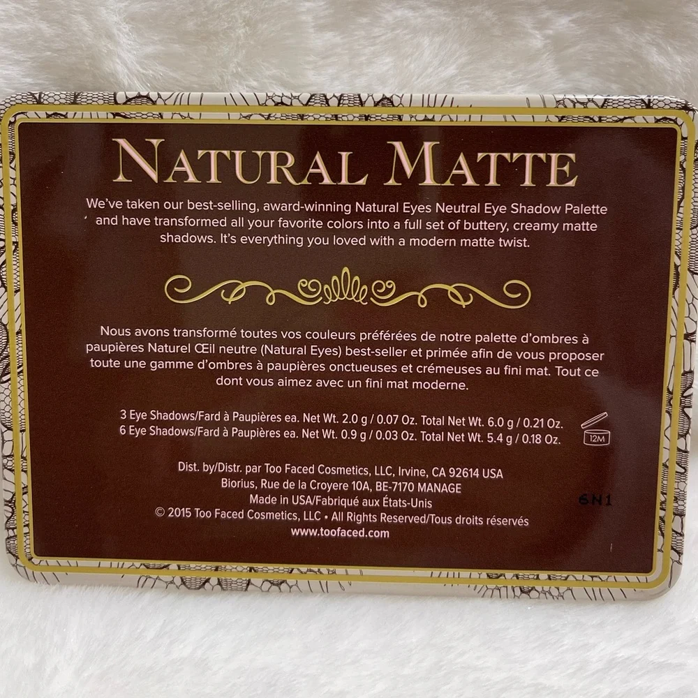 Too Faced Natural Matte Eye Shadow Palette